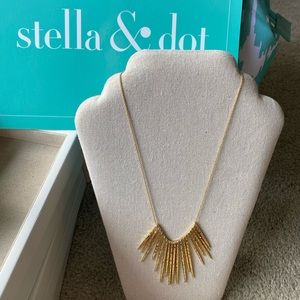 Gold short/long necklace